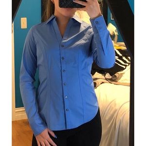 Express Blue Button Up Shirt